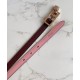 Fake Hermes Lucky 15 Reversible Belt Mauve Replica