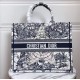 Replica Dior Book Tote Bag Around The World Embroidered Canvas Blue