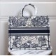 Replica Dior Book Tote Bag Around The World Embroidered Canvas Blue