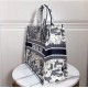 Replica Dior Book Tote Bag Around The World Embroidered Canvas Blue