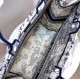 Replica Dior Book Tote Bag Around The World Embroidered Canvas Blue