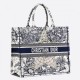 Replica Dior Book Tote Bag Around The World Embroidered Canvas Blue
