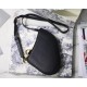 Fake Dior Saddle Trio Pouch With Strap Black Replica