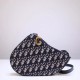 Replica Dior Saddle Trio Pouch With Strap Oblique Blue