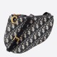 Replica Dior Saddle Trio Pouch With Strap Oblique Blue