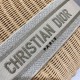 Fake Dior Medium Lady Dior Bag In Wicker and White Oblique Jacquard Replica