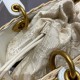 Fake Dior Medium Lady Dior Bag In Wicker and White Oblique Jacquard Replica
