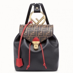 Replica Logo Embossed Multicolor Backpack