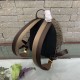 Fake Glazed Fabric Mini Backpack Brown Replica