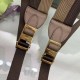 Fake Glazed Fabric Mini Backpack Brown Replica