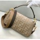 Replica Fendi Medium Baguette FF Bag Grey