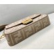 Replica Fendi Medium Baguette FF Bag Grey