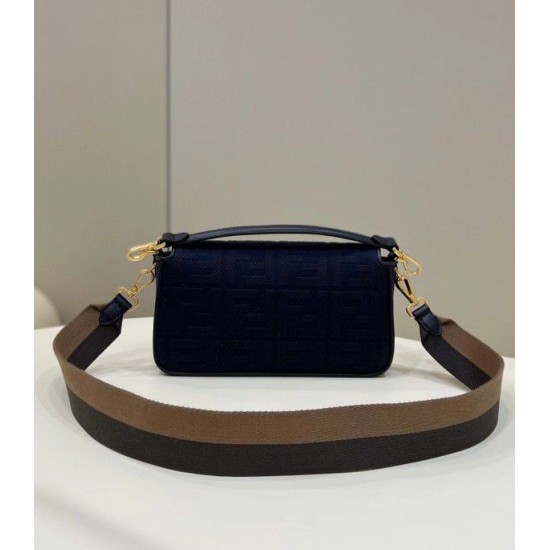 Replica Fendi Medium Baguette FF Bag Blue
