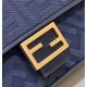 Replica Fendi Medium Baguette FF Bag Blue