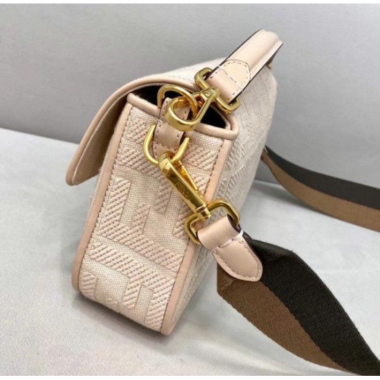 Replica Fendi Medium Baguette FF Bag Pink Replica Fendi Medium Baguette FF Bag Pink