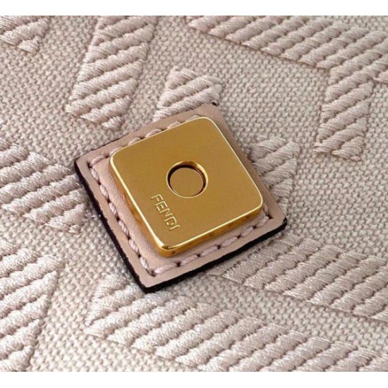 Replica Fendi Medium Baguette FF Bag Pink Replica Fendi Medium Baguette FF Bag Pink