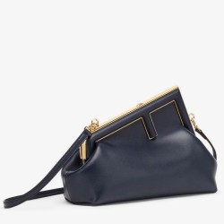 Replica First Small Bag Nappa Leather Dark Blue