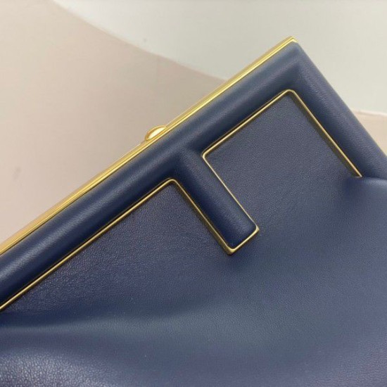 Replica First Small Bag Nappa Leather Dark Blue