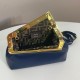 Replica First Small Bag Nappa Leather Dark Blue