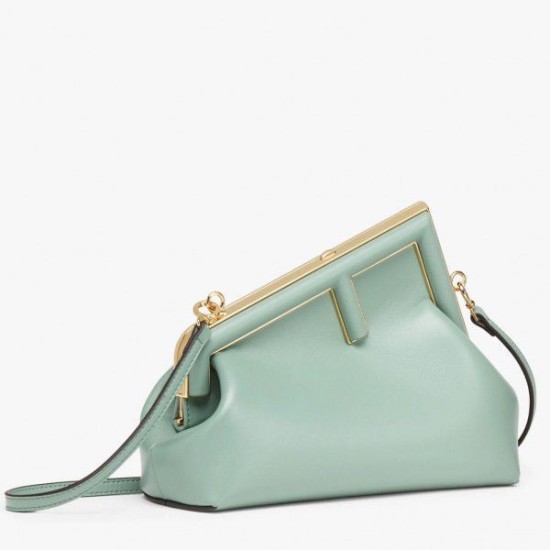 Replica First Small Bag In Mint Nappa Leather Green