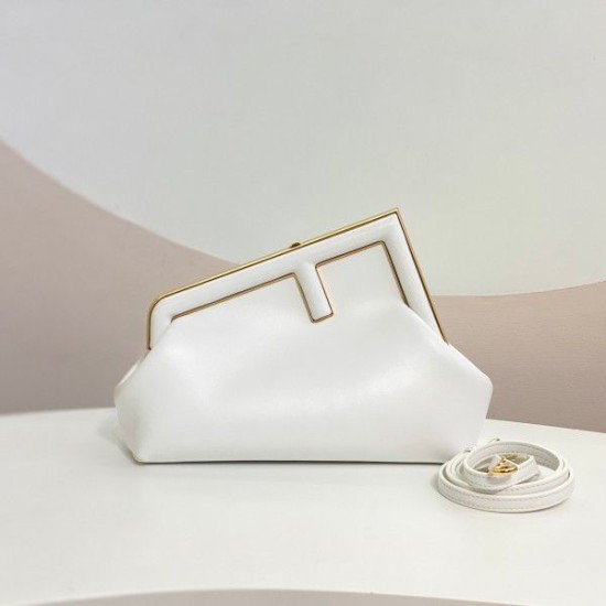 Fake First Small Bag In Mint Nappa Leather White Replica