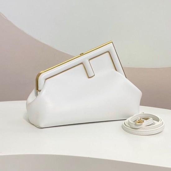 Fake First Small Bag In Mint Nappa Leather White Replica