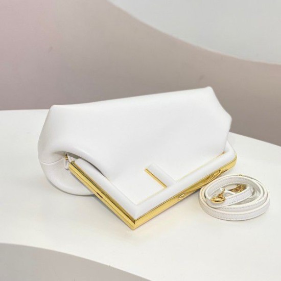 Fake First Small Bag In Mint Nappa Leather White Replica