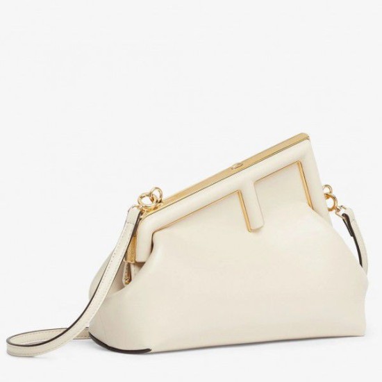 Fake First Small Bag In Mint Nappa Leather White Replica