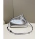 Fake First Small Bag Silver Laminated Leather Replica