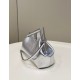 Fake First Small Bag Silver Laminated Leather Replica