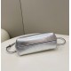 Fake First Small Bag Silver Laminated Leather Replica