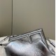 Fake First Small Bag Silver Laminated Leather Replica