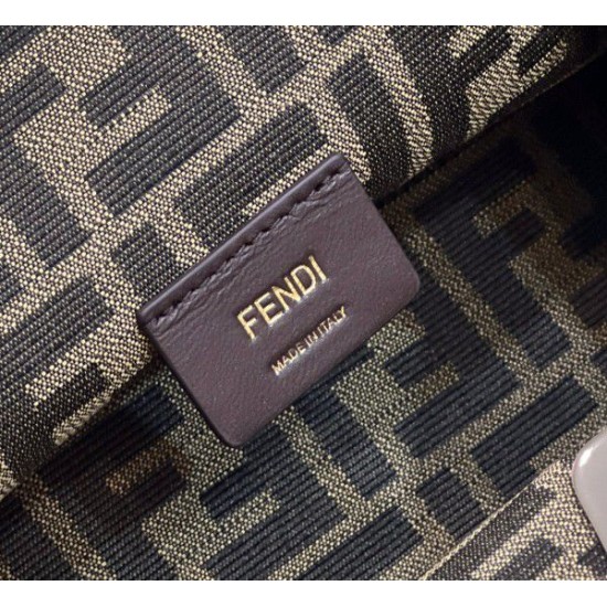 Fake First Small Bag Silver Laminated Leather Replica