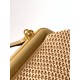 Fake First Small Bag Raffia Macrame Beige Replica