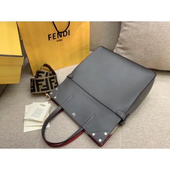 Replica Regular Flip Tote Bag Grey