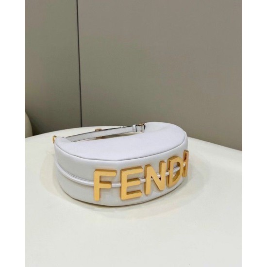 Replica Fgraphy Small Hobo Bag White