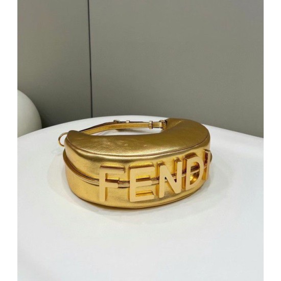 Replica Fgraphy Small Hobo Bag Gold