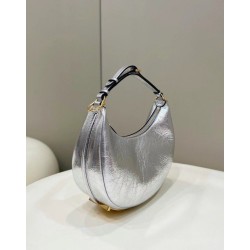 Replica Fgraphy Small Hobo Bag Silver