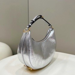 Replica Fgraphy Small Hobo Bag Silver