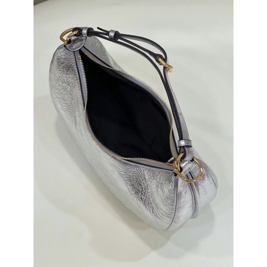 Replica Fgraphy Small Hobo Bag Silver Replica Fgraphy Small Hobo Bag Silver