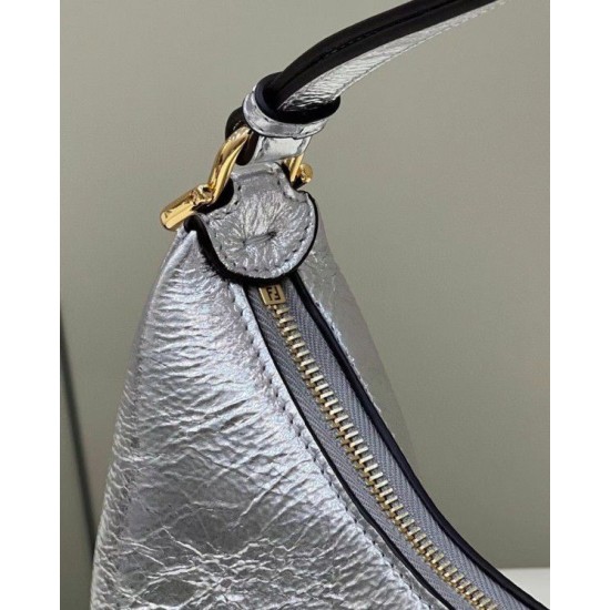 Replica Fgraphy Small Hobo Bag Silver Replica Fgraphy Small Hobo Bag Silver