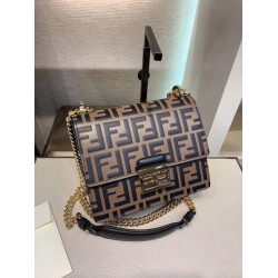 Fake Small Kan U Bag In Calfskin Embossed With FF Replica