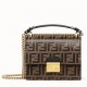 Fake Small Kan U Bag In Calfskin Embossed With FF Replica
