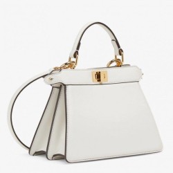 Replica Peekaboo ISeeU Petite Bag Nappa Leather White