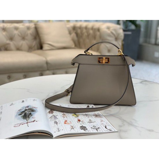 Fake Peekaboo ISeeU Small Bag Grey Replica Fake Peekaboo ISeeU Small Bag Grey Replica