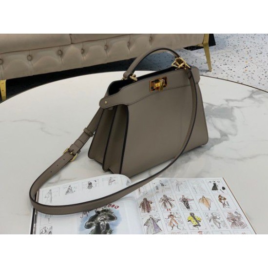 Fake Peekaboo ISeeU Small Bag Grey Replica Fake Peekaboo ISeeU Small Bag Grey Replica