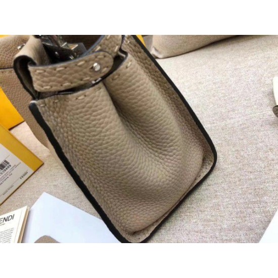 Replica Peekaboo Mini Selleria Bag with Python Leather Handle Grey Fake Peekaboo Mini Selleria Bag with Python Leather Handle Grey Replica