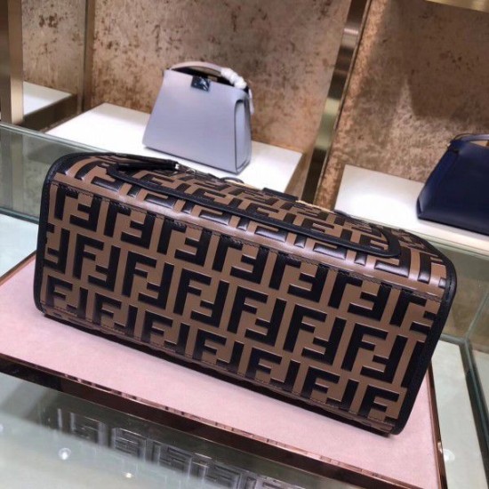 Replica FF Logo Runaway Shopper Bag Brown