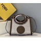 Replica Small Runaway Shopper Bag In White Perforated Calfskin