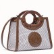 Replica Small Runaway Shopper Bag In White Perforated Calfskin